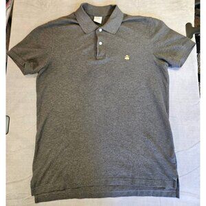 Brooks Brothers 1818 Polo Shirt Men’s L Slim Fit Gray Performance Cotton